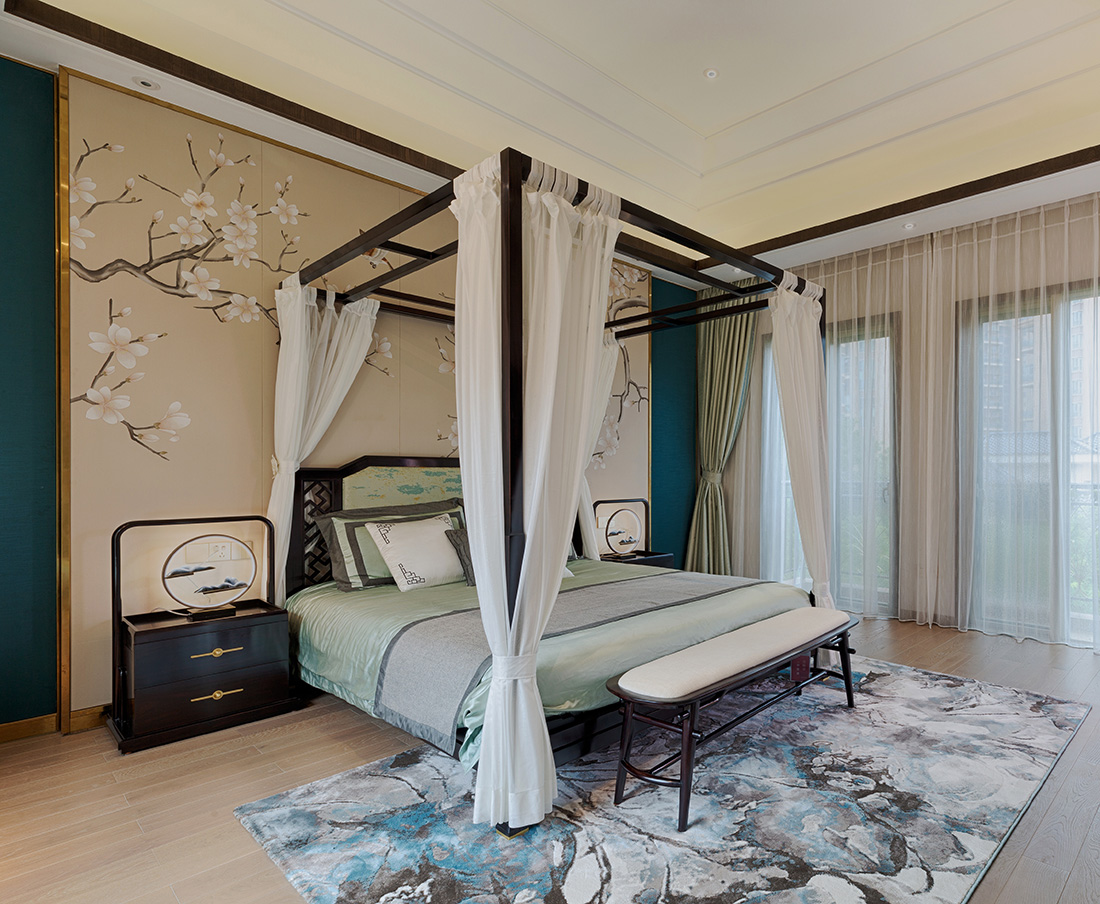 深圳公園大地聯排別墅裝修設計-主臥